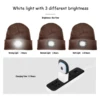 LED Beanie Hat with Light, Unisex Hands Free Headlamp Cap, Warm Winter Knit Hat 2