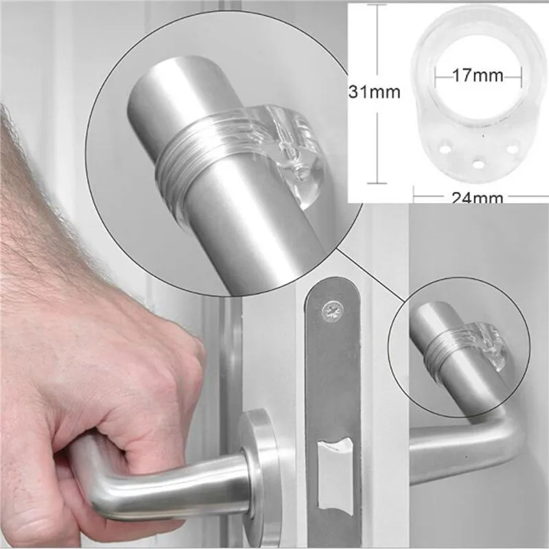 

Door Stopper Transparent Silica Gel Door Handle Buffer Baby Safety Children Protection Shockproof Pad Furniture Protective