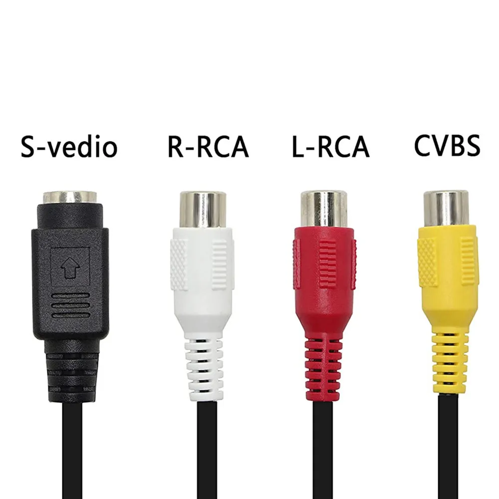S-video (4 Pin) Maschio A 3 Rca Av Femminile Cavo Audio Video Di