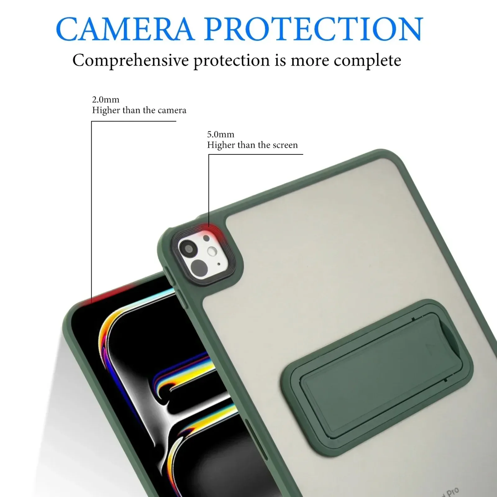 Sleek and Durable Tablet Case with Adjustable Stand and Enhanced Protection