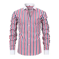 Chemise à col Windsor pour homme, best-seller, manches longues, extensible, sans repassage et anti-plis. Convient pour les occasions décontractées 1