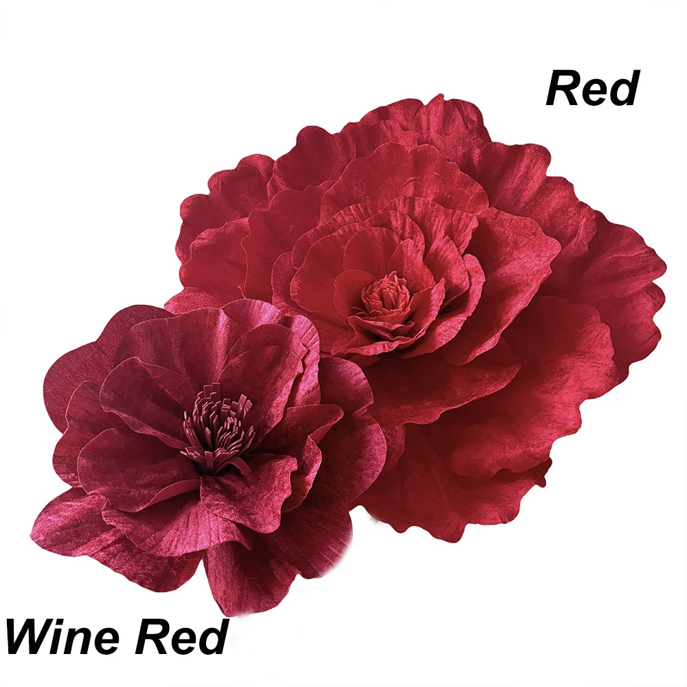 Elegant Oversized Red Rose Artificial Flowers for Special Occasions and Decor