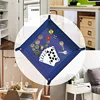 Creative PU Leather Valet Trinket Folding Tray Collapsible Phone Key Wallet Coin Desktop Storage Sundries Box Bins Accessories 3