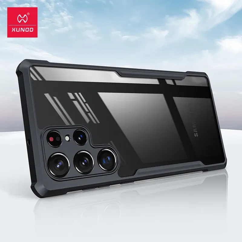 For Samsung Galaxy S24 S25 Ultra S22 Plus 5G XUNDD Airbags Shockproof Bumper Transparent PC Back Cover For Galaxy S22 ì¼ì´ì¤