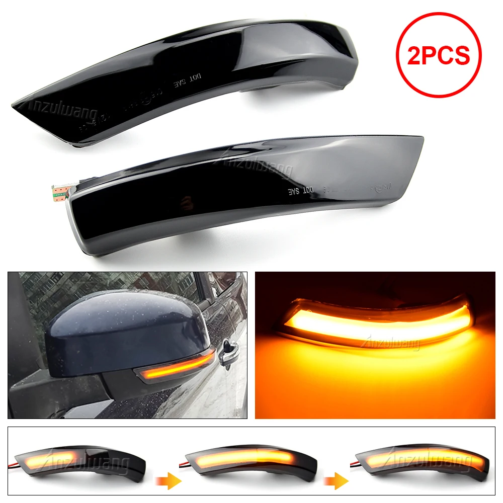 

Dynamic Blinker For Ford Focus 2 MK2 Focus 3 MK3 Mondeo MK4 LED Turn Signal flowing Mirror light Repeater Blinker