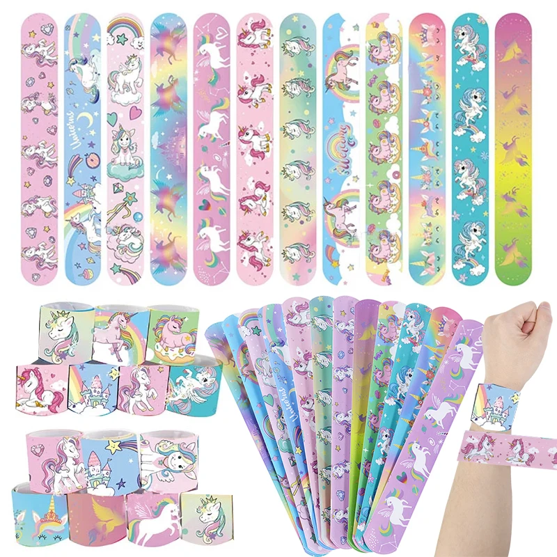Unicorn-Themed Rainbow Fun Pack: Bracelets, Rings, Tattoos, Stickers & Puzzle Toys