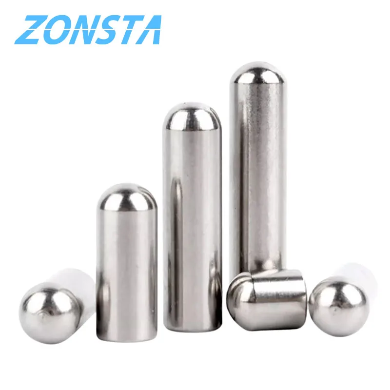 M0.8 M1 M1.2 M1.5 M1.8 M2 M2.3 M2.5 M2.8 M3 M3.5 M4 M5 M6 304 Stainless Steel Solid Round Head Cylindrical Pin Locating Dowel cylindrical locating dowel pin