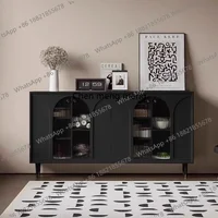 ตู้เก็บของดีไซน์หรูหราทันสมัย สไตล์นอร์ดิก สีดำ ตู้เก็บของในครัว ตู้ไม้ ตู้เสื้อผ้า เฟอร์นิเจอร์ 5