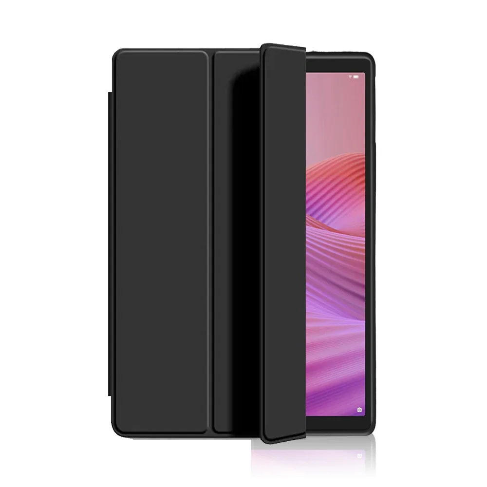 Premium TPU Leather Triple Fold Magnetic Case with Auto Wake Function