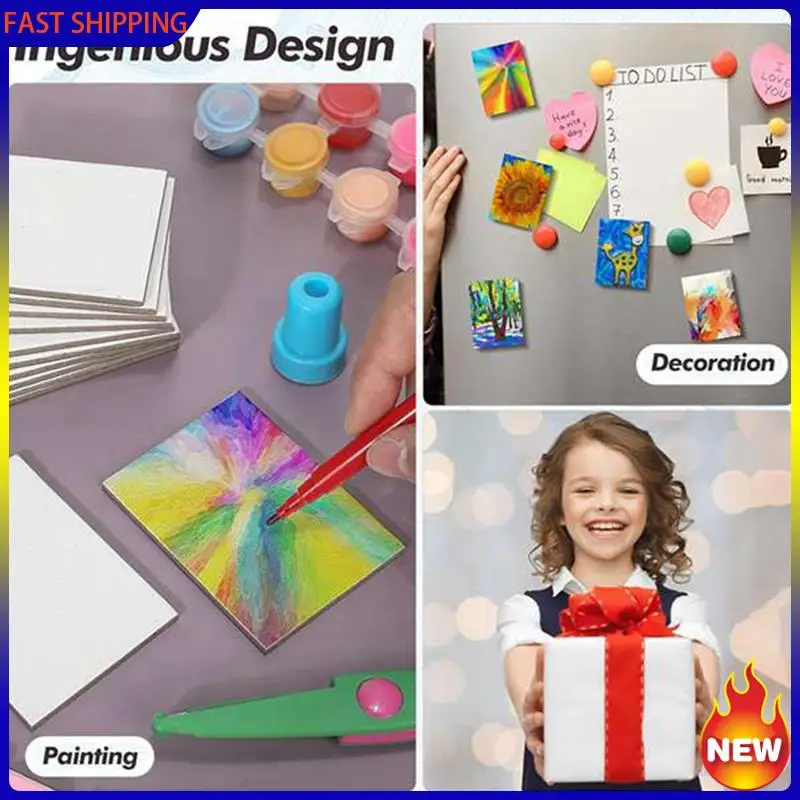 Mini Magnetic Canvas 50PCS Panel For Painting Small Flat Canvas Board Art Diy For H 314787