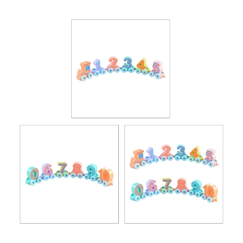 

Train Pull Along Toy (1 Year+) Training Fine Motor Skills for Stall Market