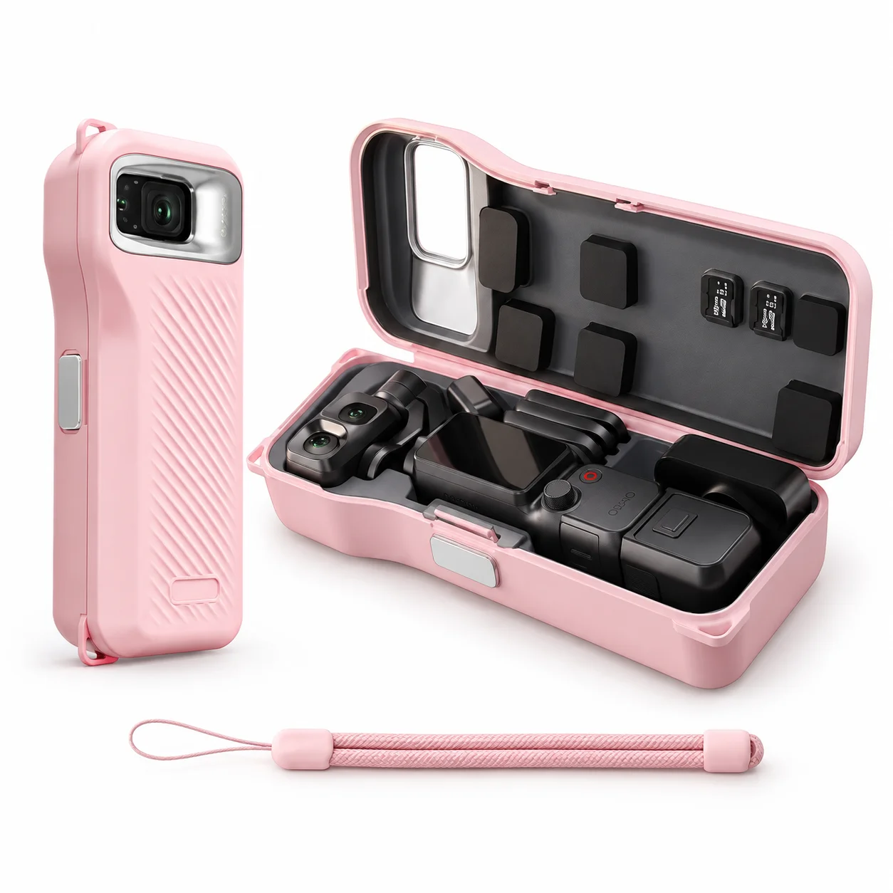 Ultimate Hard Shell Protective Carrying Case with Wrist Strap & Accessory Slots
