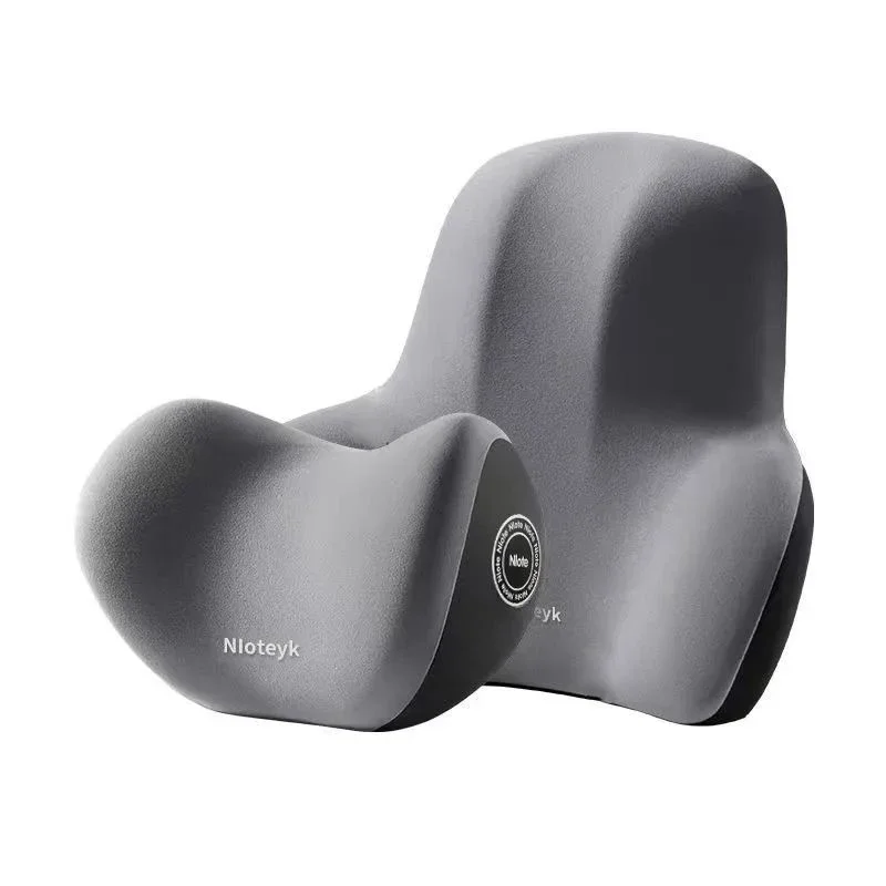 Car Neck Headrest Pillow Memory Foam Waist Cushion Lumbar Support Backrest Travel Neck Cushion Protection Car Vehicle Supplies