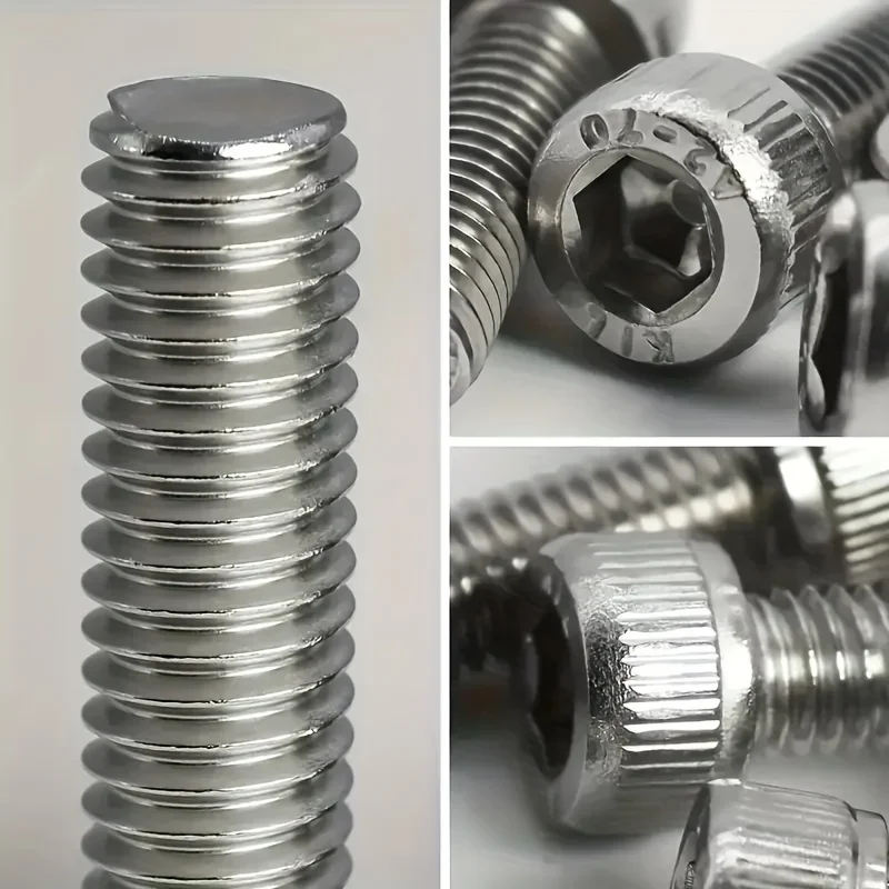 Screw Bolt Nut Set 150pcs/box Hex Head 304 Stainless Steel M3 for Small DIY Repair Projects