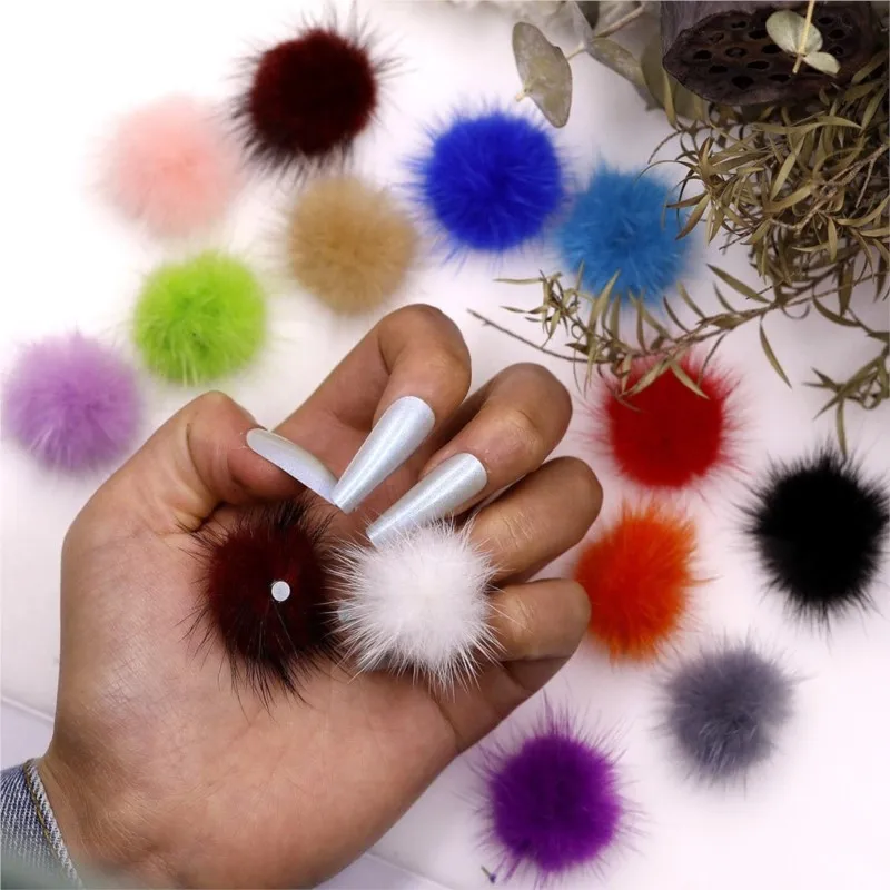 

5Pcs Fluffy Fur Pompom Mink Pom Poms Nail Art Jewelry Detachable Magnetic Hairball DIY Design Manicure Decoration Accessories #&