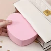 1pcs Heart-Shaped Jewelry Box Pink Girl Diy Gift Storage Box Desktop Double-Deck Mirror Make Up Organizer Box Heart-Shaped Jewel 6