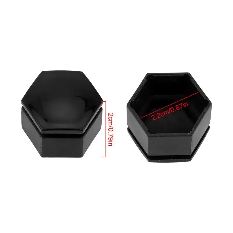 Wheel nut caps 20PCS 22/21/19/17mm Car Wheel Nut Caps Protection Covers Caps Anti-Rust Auto Hub Screw Cover Car Tyre Nut Bolt Exterior