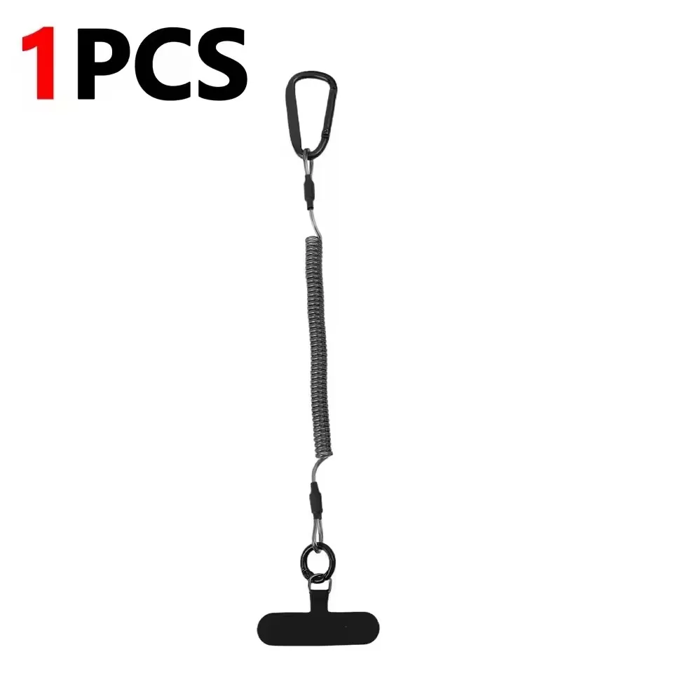 Retractable Anti-Theft Phone Strap with Quick Release Buckle and Tether Tabs