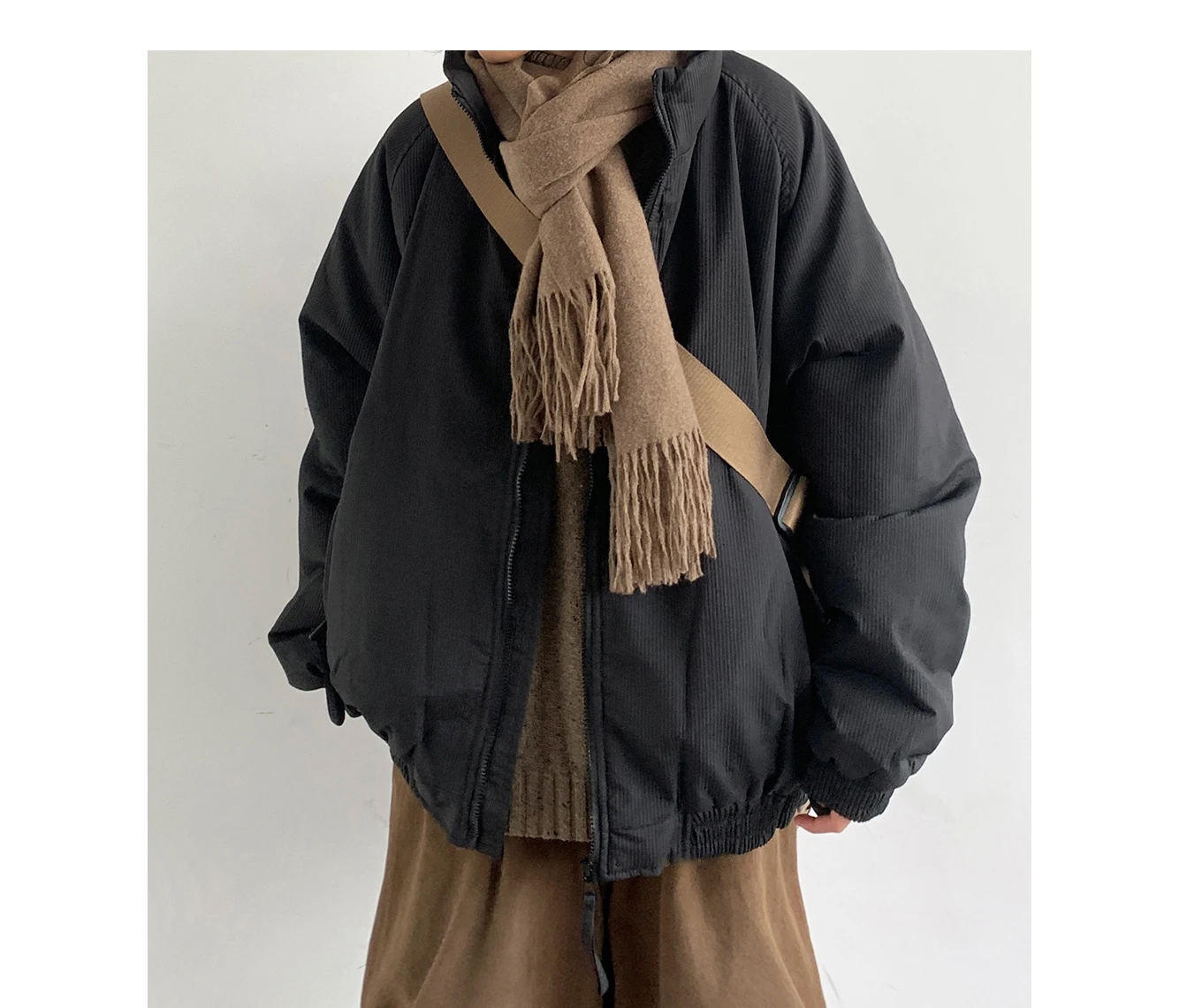 Winter High Quality Padding Coat Streetwear Stand-Up Collar Jackets For Men Women Korean Hip Hop Heavy Coat For Couples Parkas