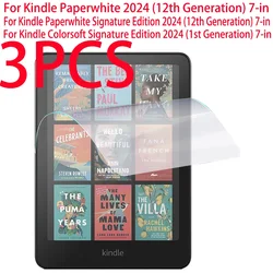 3 - Pack PET Soft Film Screen Protector for E - Reader - Signature Edition Protective Film (3PCS - KPW 12th 2024)