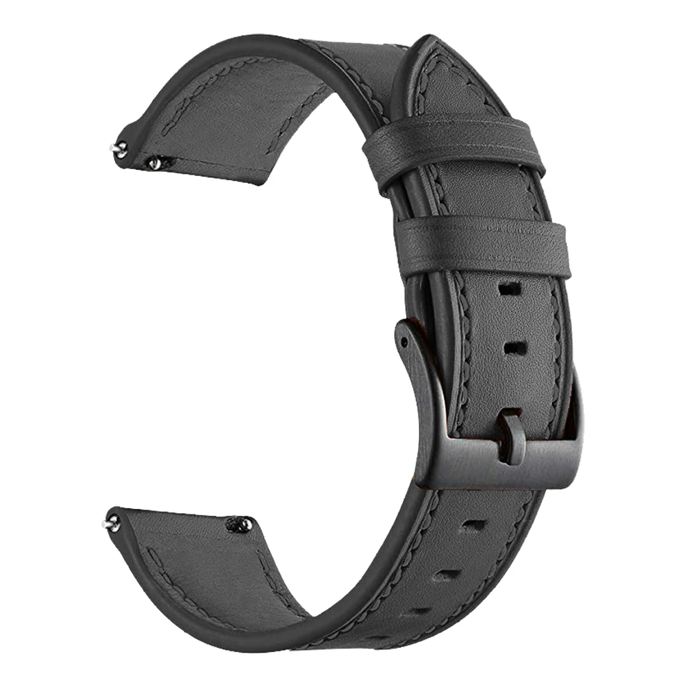 Elegant Leather Watch Strap - Premium 22mm Replacement Bracelet Band