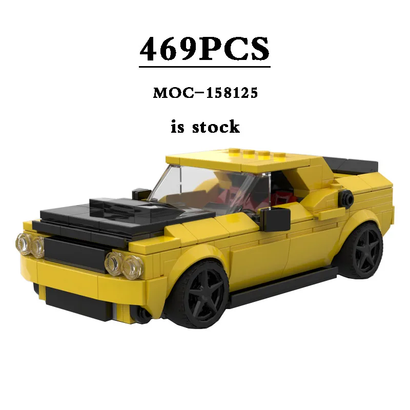 

New Racing Car MOC-158125 Speed Champion Supercar 469 Pieces Assembly Building Blocks Kids Toys DIY Birthday Gift Christmas Gift