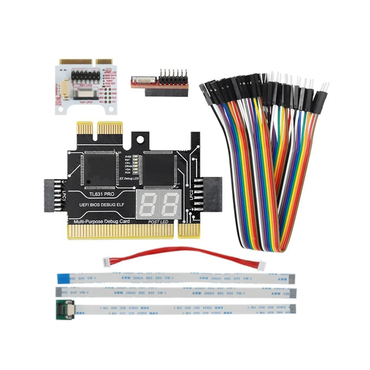 Pro Diagnostic Card Mais Expansion Card Placa-mãe Pci-e Diagnóstico Portátil Multifuncional Tl631