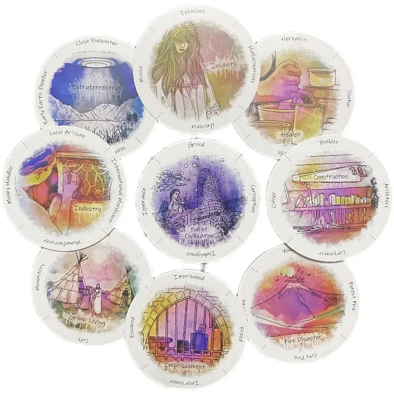 Orakel Tarot Karten | Past Lives Edition | 87 Karten Set | Englische Ausgabe