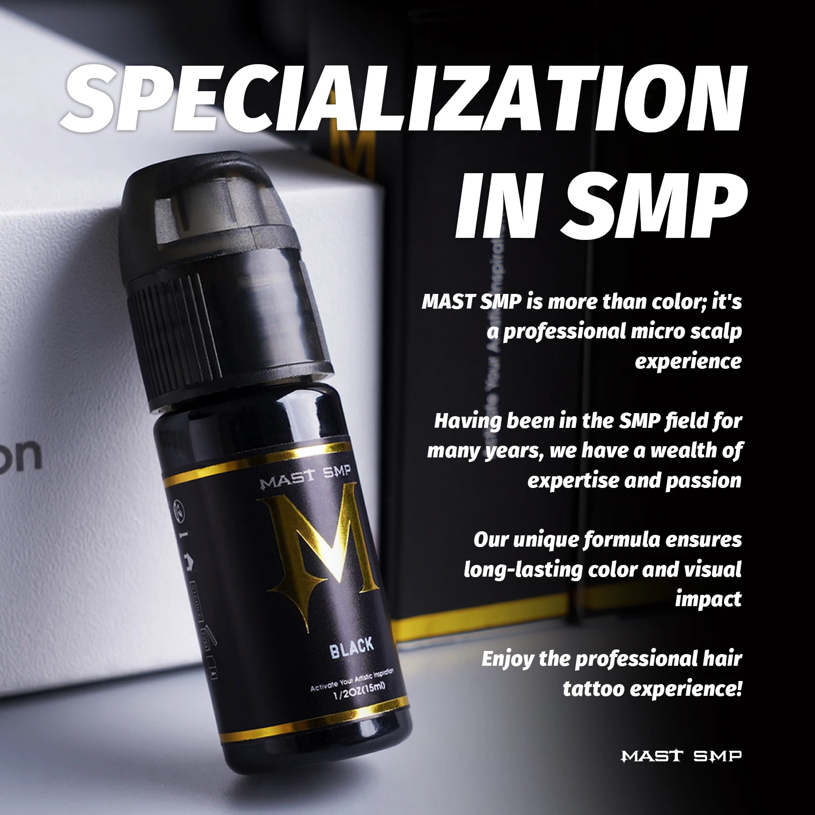 Mast SMP Inl 0.5oz 15ML Professional Scalp Tattoo Non-Toxic Ink Tattoo Supplies Multiple Colors