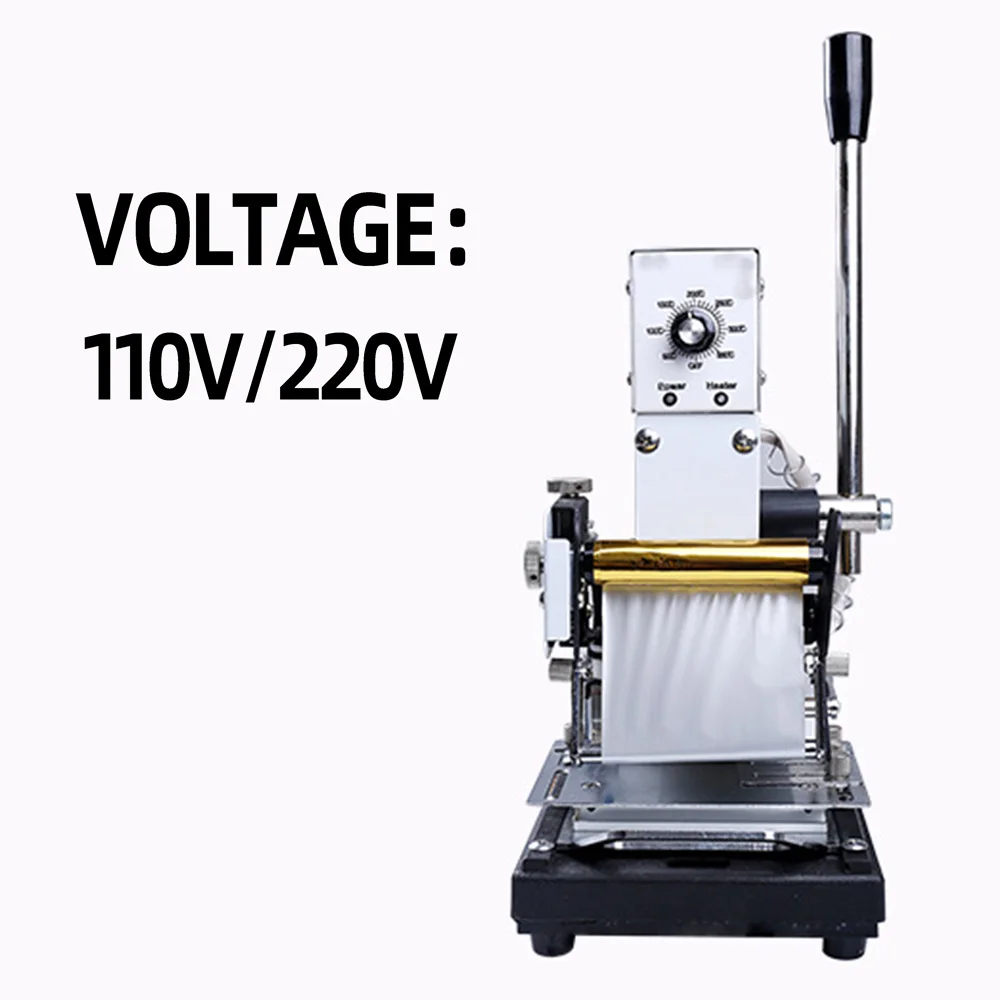 Branding Hot Stamping Machine PVC Card Convex Code Stamping Machine Heat Press Hot Foil Embossing Tool NEW