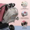 3 In 1 Diaper Bag Backpack Foldable Baby Bed Waterproof Travel Bag with USB Charge Diaper Bag Backpack with Changing Bed 3 types 5