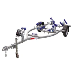 Motorboat Trailer Rubber Raft Inflatable Boat Trailer Boat Tugboat Speedboat Yacht Trailer