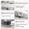 IRALAN 60W LED Ceiling Light Ceiling Fan Modern Simple Home Bedroom Remote Control Dimmable Fan Light 5