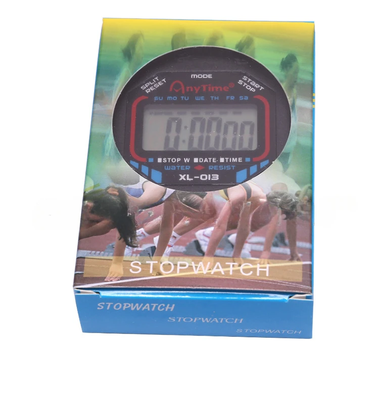 Professional Handheld Digital Stopwatch Timer Referee Whistle Sports Training Timer Chronograph Stop Watch 0.01s Precision soccer stopwatch