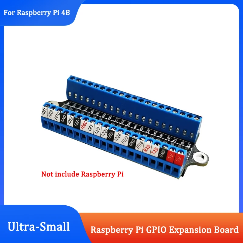 Raspberry pi Gpio Placa de Expansão Mini Terminal de Parafuso 40p Pin Adesivo Placa Acrílica Chave de Fenda para Rpi 4b