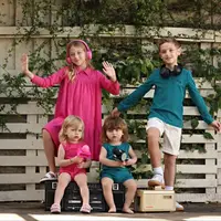 Collection SS Rose Bleu Mali 2026 : Robe pour fille, chaussons en coton pour nouveau-né, chapeaux, couverture, jupe pour adolescente, t-shirt, ensemble polo pour garçon 3