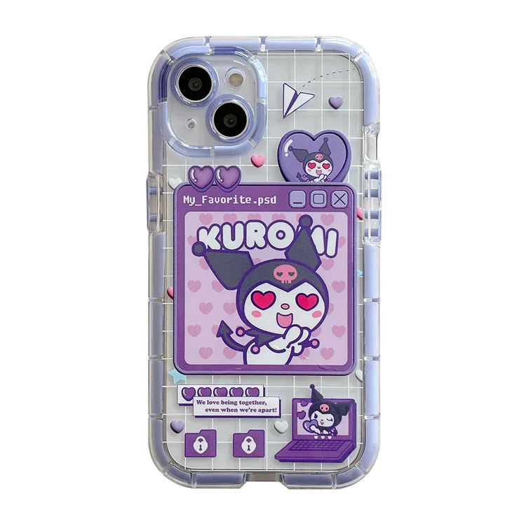 thumbnail image 1 of Hello Kitty New Phone Case For IPhone 14 13 12 11 Pro Max XS XR Cartoon Transparent Luminous Creative Pink Kawaii For Girls Y2K, 1 of 5