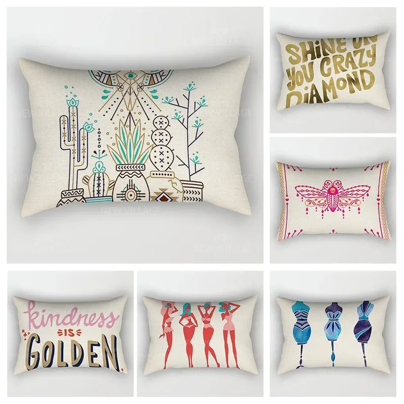 

Nordic fall home decor 30*50 throw pillow case sofa living room Cushion cover 30x50cm 40x60 40*60 boho Vintage Mandala Morocco