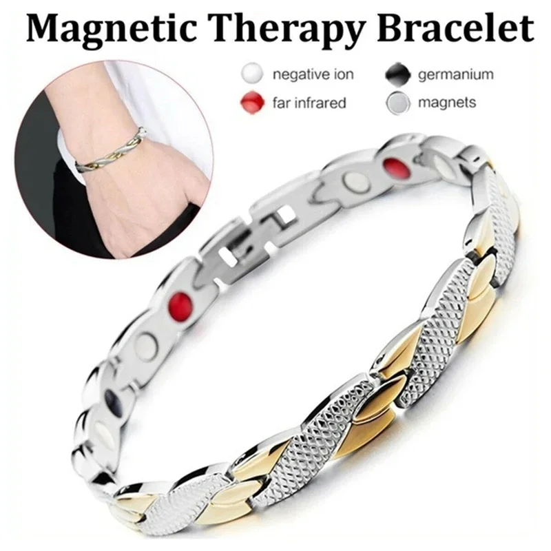 Magnetic bracelet for men couple weight loss therapy