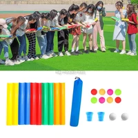 Pipe Challenge Outdoor Toy Game Adult Team Building Activities Children Cooperation Training Toys Ball Sports Games Equipment