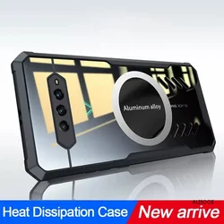 Transparent Heat Dissipation Protective Case - Clear Cover for Blackshark 4 Pro (Black)