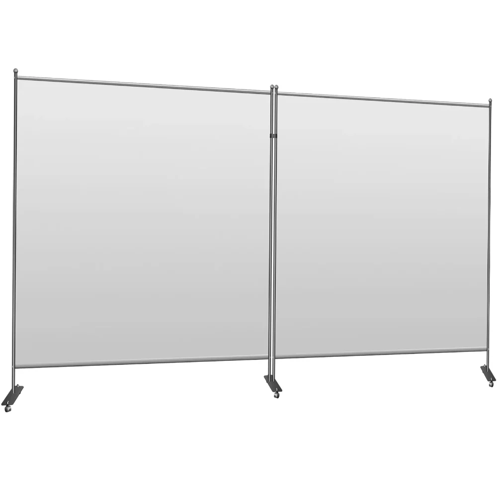 

VEVORbrand Office Partition 142" W x 14" D x 72" H Room Divider Wall 2-Panel partition room divider Folding with