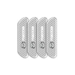 Reflective Safety Strip Sticker Set - Pack of 4 (GRAY)