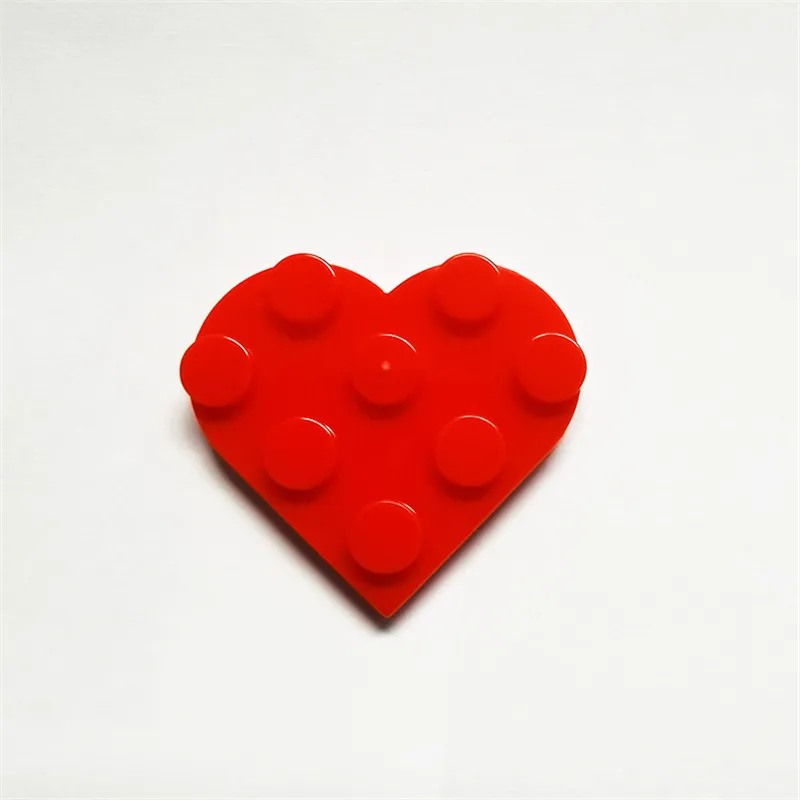 10pcs Classic Building Blocks Accessories Loving Heart Thanksgiving Day/Christmas Peach Heart Gift Toys for Children Girls,building blocks toys