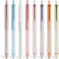 Dianshi Soft Grip Gel Ink Retractable Pen: Black Ink 0.7mm Medium Fine Pen Tip Pen Set, Ultra-Smooth Pen Tip No Bleeding Stains, 1