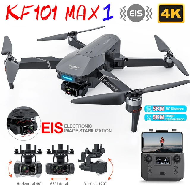 KF101 MAX / KF101 MAX1 5KM GPS Drone 4K Camera with 3-Axis EIS Anti-Shake Gimbal Professional Quadcopter Brushless WiFi FPV Dron 1