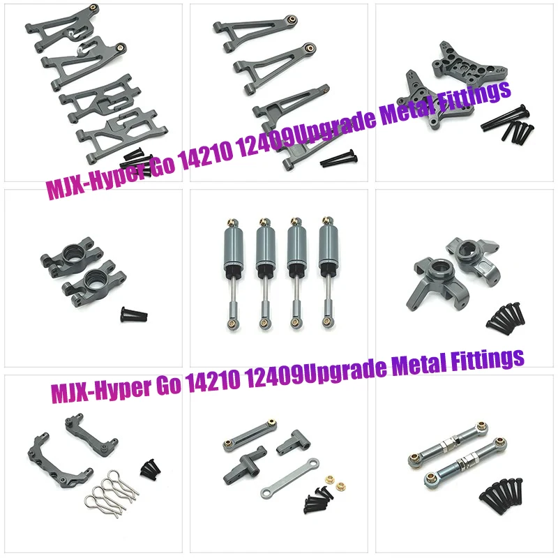 

MJX-piezas De Repuesto Para Coche A Control Remoto, Brazo Oscilante Mejorado De Metal, Copa De Dirección,14210 14209