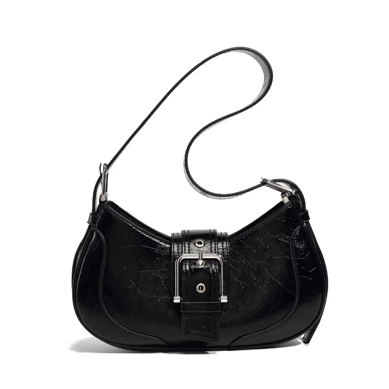 Jenny&Dave Female Niche Design Texture Bag French Fashion Women's New Bag Retro Armpit Bag All-match Shoulder Bag Girls