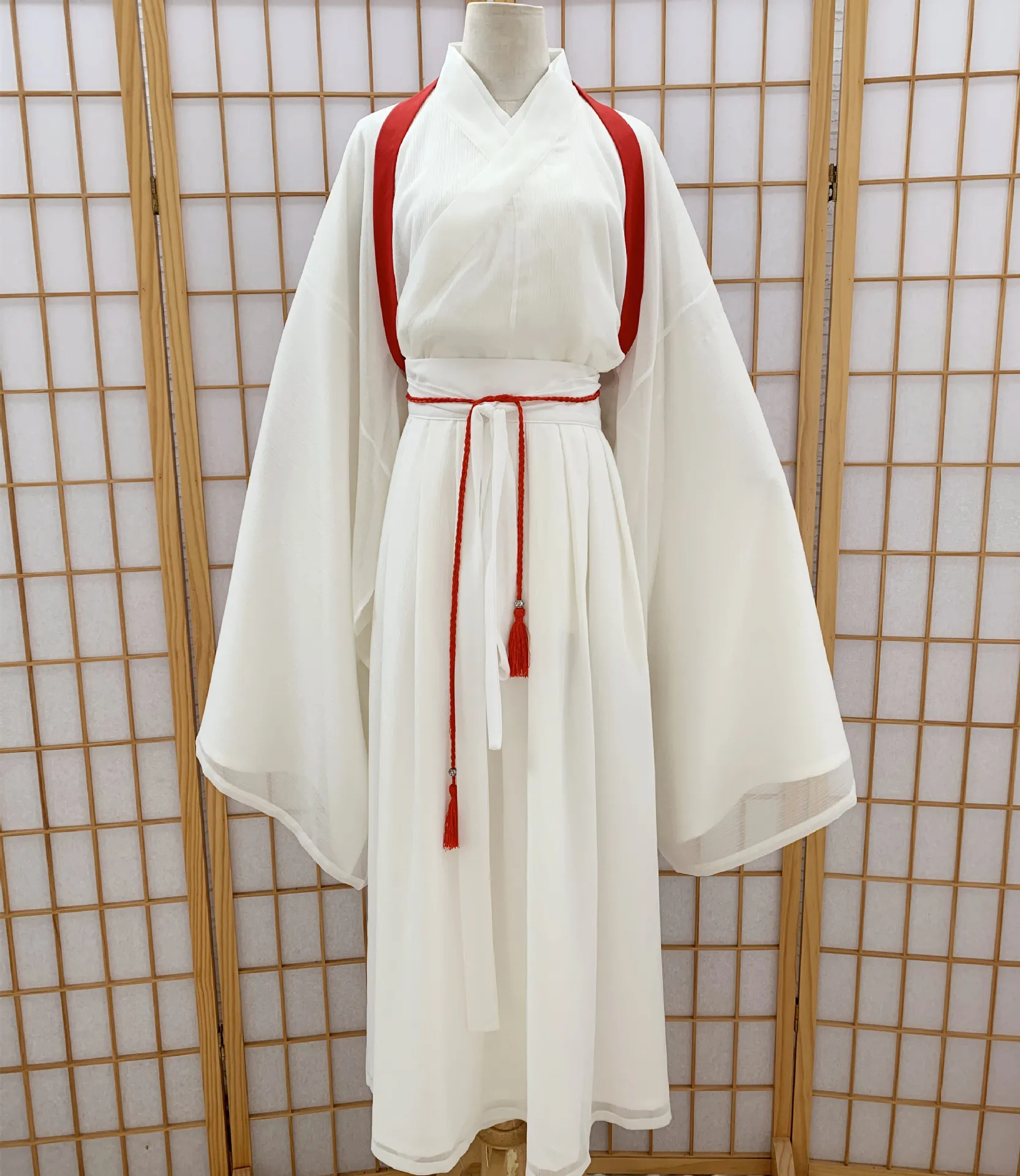 

White Fairy Hanfu Dress Set Girls Vestido Vintage Hanfu Clothes Women Chinese Suit Elegant