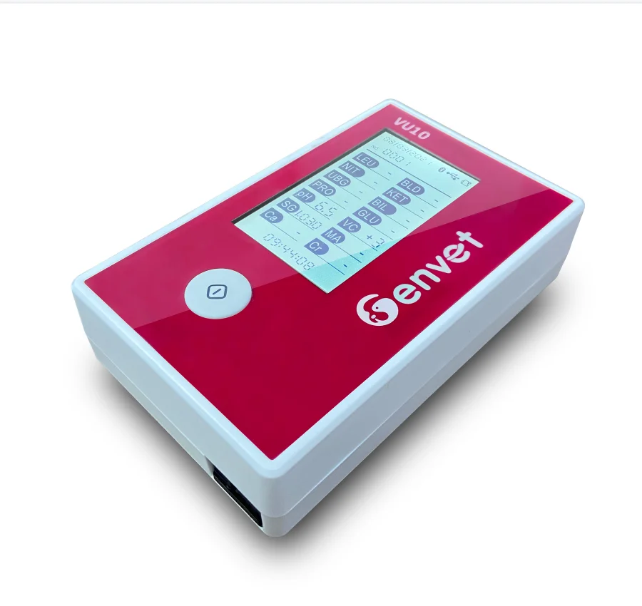

Genvet Portable Handheld Fully Automatic Integrated Urinalysis System Veterinary POCT Urine Analyzer VU10